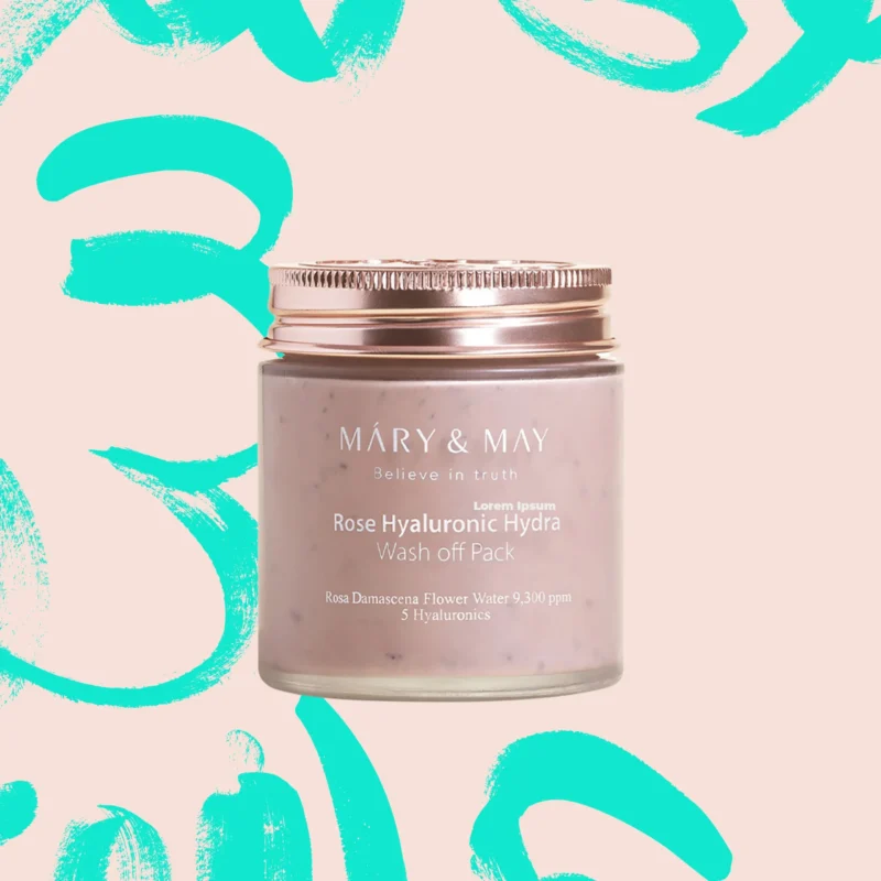 Mary&May Rose Hyaluronic Hydra Wash Off Mask Pack