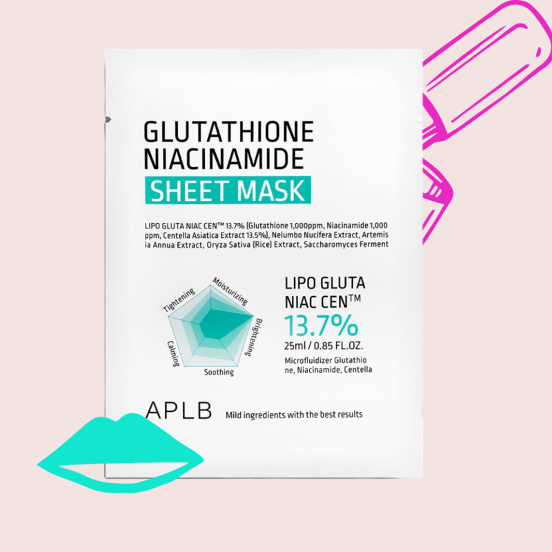 APLB Glutathione Niacinamide Sheet Mask